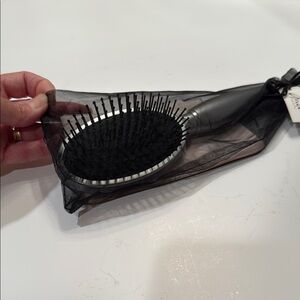 Aria Black and Silver Professional Hair Brush